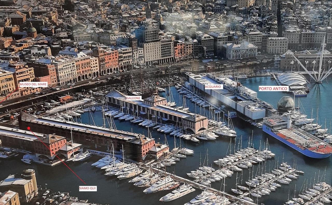 La Casa Sul Molo - Acquario Lägenhet Genua Exteriör bild